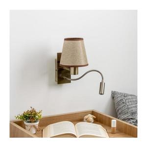Lampă LED de perete Brilagi NUBILA 1xE27/25W/230V + LED/3W alamă/maro imagine
