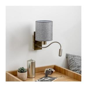 Lampă LED de perete Brilagi NUBILA 1xE27/25W/230V + LED/3W alamă/gri imagine