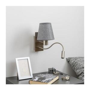 Lampă LED de perete Brilagi NUBILA 1xE27/25W/230V + LED/3W crom mat/gri imagine