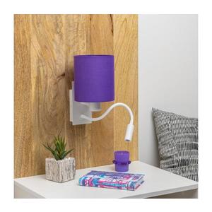 Lampă LED de perete Brilagi NUBILA 1xE27/25W/230V + LED/3W alb/mov imagine