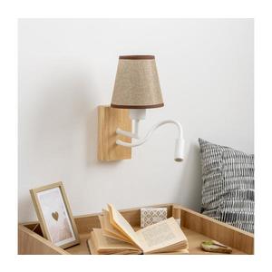 Lampă LED de perete Brilagi NUBILA WOOD 1xE27/25W/230V + LED/3W stejar/maro imagine