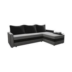 Colțar extensibil universal în formă de L BRISTOL gri/negru imagine