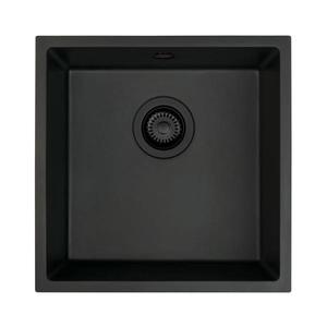 Chiuvetă de bucătărie Deante ZQA_N10A CORDA 44x44 cm granit/negru imagine