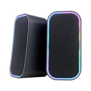 Boxă USB cu retroiluminare RGB 2x3W/5V negru imagine