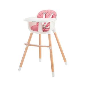 Scaun de masă pentru copii KINDERKRAFT SIENNA fag/roz imagine