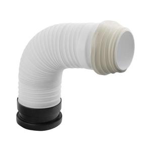 Racord flexibil pentru vas de toaletă Bruckner 45 cm alb/negru imagine