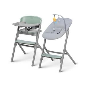Scaun de masă pentru copii KINDERKRAFT SELECT LIVY Premium Olive green + șezlong CALMEE imagine