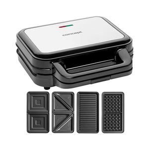 Aparat de sandvici XXL Concept SV3070 4 în 1 900W/230V negru/oțel inoxidabil imagine