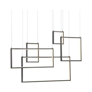 Lustră LED dimabilă pe cablu Redo 01-2318 PLANA LED/80W/230V negru imagine