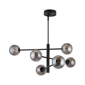 Lustră pe tijă ORO 6xG9/12W/230V neagră/gri imagine