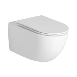 Toaletă suspendată Bruckner Vortex Rimless FULDA ceramică/alb imagine
