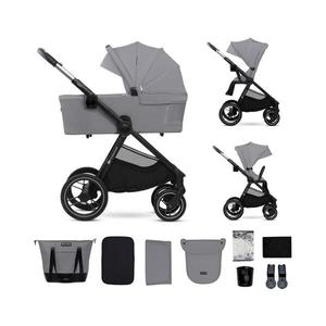 Cărucior de copii combinat 2 în 1 KINDERKRAFT NEA 2 Platinum grey imagine