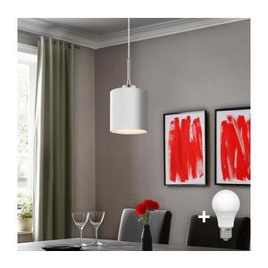Lustră LED pe cablu Eglo TUNJA 1xE27/60W/230V alb imagine