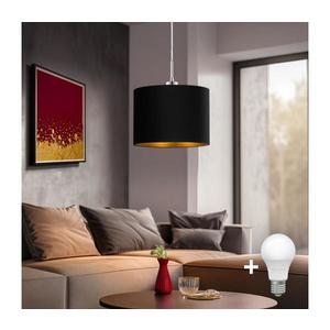 Lustră LED pe cablu Eglo TUNJA 1xE27/60W/230V negru imagine