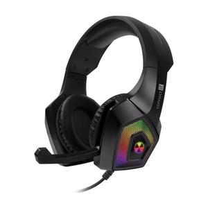 Căști LED RGB cu fir cu microfon pentru jocuri video CONNECT IT CHP-5600-BK negru imagine