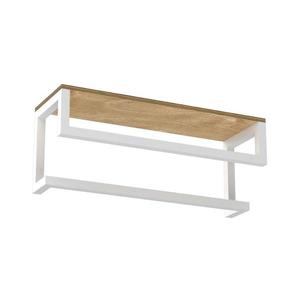 Suport de prosoape de perete cu raft 14x40 cm alb imagine