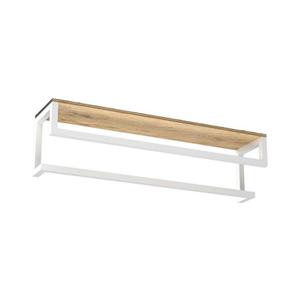 Suport de prosoape de perete cu raft 14x60 cm alb imagine