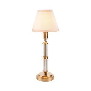 Lampă LED reîncărcabilă dimabilă de masă Endon 114849 MORTON LED/1, 5W/5V alamă/bej imagine
