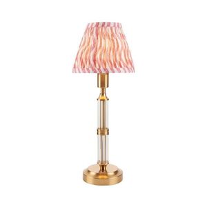 Lampă LED reîncărcabilă dimabilă de masă Endon 114842 MORTON LED/1, 5W/5V alamă/roz imagine