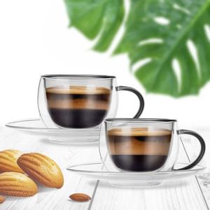 Set de 2 căni espresso cu pereți dubli imagine
