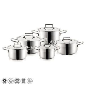 Set de vase din oțel inoxidabil ANETT 10 buc imagine