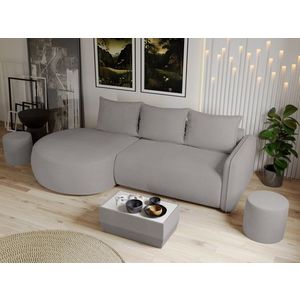 Coltar Extensibil Fiore Plusat Gri Deschis imagine
