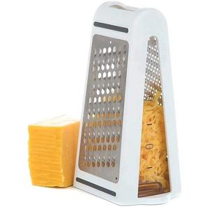 Razatoare cu recipient detasabil, plastic/inox, alb, 22x13.5x9 cm imagine
