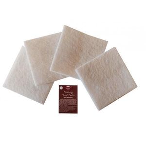 Laveta netesuta, non abraziva alba, Finishing Hand Pad’s Non Abrasive, finisare, aplicare umed/uscat finisaj mobilier lemn, 150x150x30mm, set 4 buc, woodworker imagine