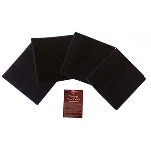 Laveta netesuta, inalt abraziva negru, Finishing Hand Pad’s Hard Abrasive, finisare, aplicare umed/uscat finisaj mobilier lemn, 150x150 mm, set 4 buc, woodworker imagine