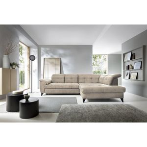 Coltar extensibil dreapta 5 locuri ELTAP, RT-20REL, Inferne, 297x210x107 cm, lemn/poliester, bej imagine