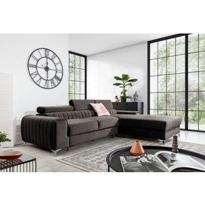 Coltar extensibil dreapta 3 locuri ELTAP, RT-22VE, Grayson, 278x205x92 cm, lemn/poliester, maro imagine