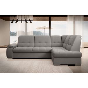 Coltar extensibil dreapta 3 locuri ELTAP, RT-04LO, Sado, 272x192x95 cm, lemn/poliester, gri imagine