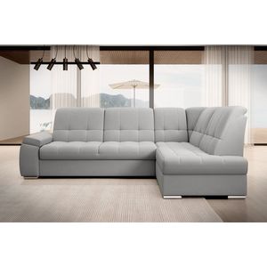 Coltar extensibil dreapta 3 locuri ELTAP, RT-04SO, Sado, 272x192x95 cm, lemn/poliester, gri deschis imagine