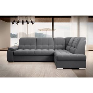 Coltar extensibil dreapta 3 locuri ELTAP, RT-06SO, Sado, 272x192x95 cm, lemn/poliester, gri inchis imagine
