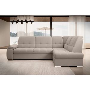 Coltar extensibil dreapta 3 locuri ELTAP, RT-18SO, Sado, 272x192x95 cm, lemn/poliester, bej deschis imagine