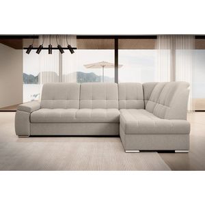 Coltar extensibil dreapta 3 locuri ELTAP, RT-22IN, Sado, 272x192x95 cm, lemn/poliester, bej deschis imagine