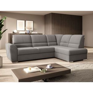 Coltar extensibil dreapta 3 locuri ELTAP, RT-04LO, Siber, 270x186x93 cm, lemn/poliester, gri imagine