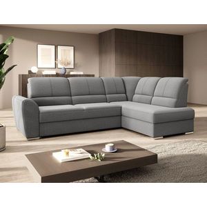 Coltar extensibil dreapta 3 locuri ELTAP, RT-05GO, Siber, 270x186x93 cm, lemn/poliester, gri imagine
