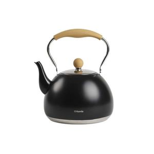 Ceainic Trino, Homla, 22x26 cm, 3 L, inox/plastic, negru/natur imagine