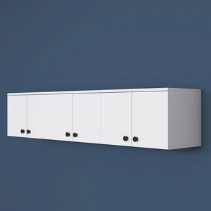 Dulap multifunctional, Rani, EA103, 179.6x43.6x37.5 cm, PAL, Alb imagine