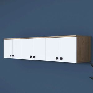 Dulap multifunctional, Rani, EA103, 179.6x43.6x37.5 cm, PAL, Nuc/Alb imagine
