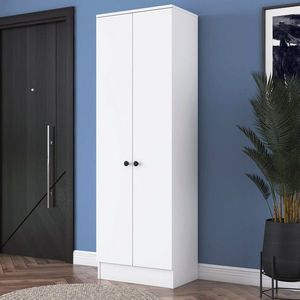 Dulap multifunctional, Rani, P6, 59.8x182.8x37.5 cm, PAL, Alb imagine