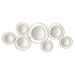 Decoratiune de perete Mirrors Gold, Mauro Ferretti, 124.5x53.5 cm, fier, auriu imagine