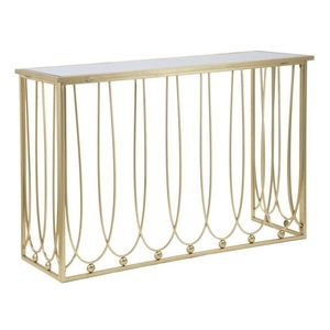 Consola Amelie, Mauro Ferretti, 120x43x80 cm, fier, auriu imagine
