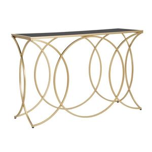 Consola Infinity, Mauro Ferretti, 120x40x79 cm, fier, auriu imagine