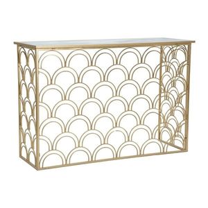 Consola Arc, Mauro Ferretti, 120x40x80.5 cm, fier, auriu imagine