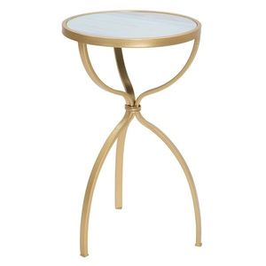 Masuta Glam Tridh, Mauro Ferretti, Ø 32.5x55 cm, fier, auriu imagine