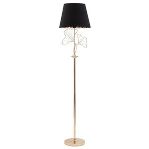 Lampadar Leaves, Mauro Ferretti, 1 x E27, 40W, Ø 38x167 cm, negru/auriu imagine