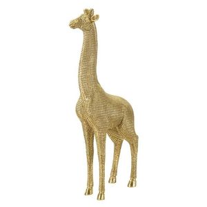 Decoratiune, Mauro Ferretti, Giraffe, 20 x 9.8 x 49 cm, polirasina, auriu imagine