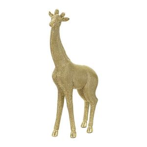 Decoratiune, Mauro Ferretti, Giraffe, 19.8 x 8 x 40 cm, polirasina, auriu imagine